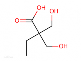 二羟甲基丁酸(DMBA)结构式：